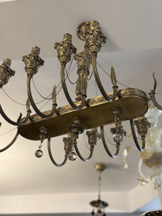 Candelabru bronz masiv- nisipiu-10 brate