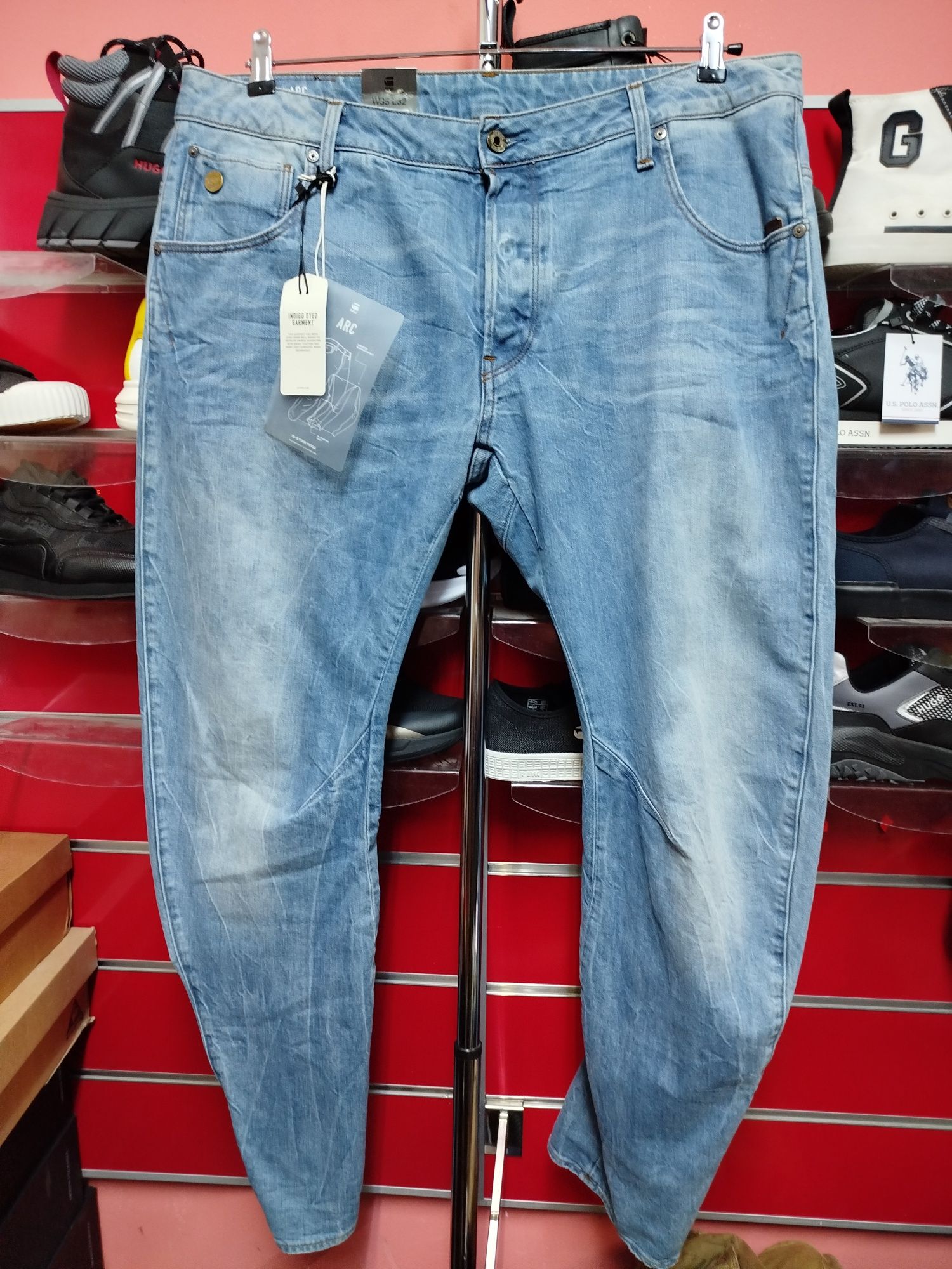 Оригинални дънки G-star Raw Arc 3D Slim W35 , W36 нови мъжки еластични