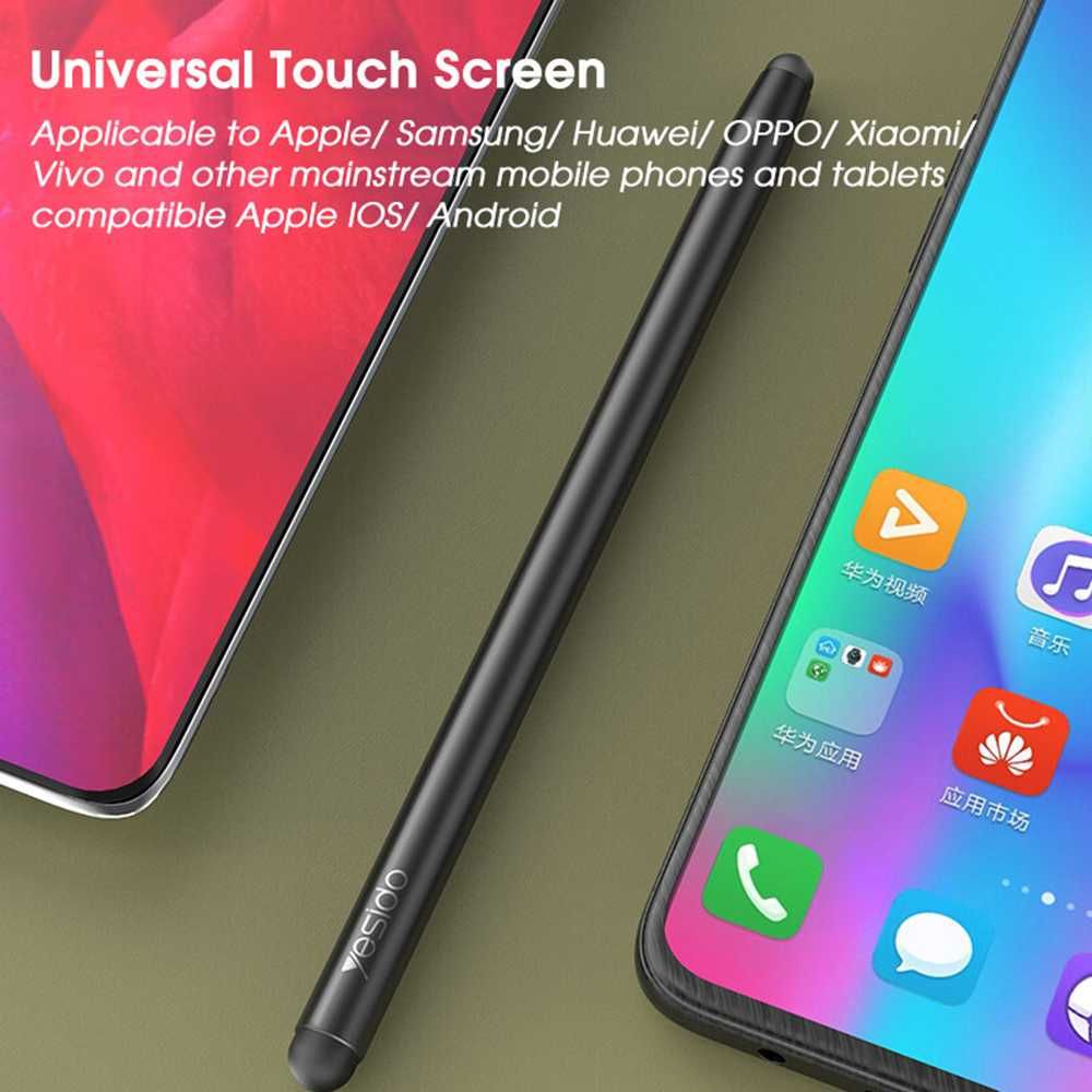 Stylus PEN, писалка - алуминиева сплав, Android, iOS, Microsoft - чере