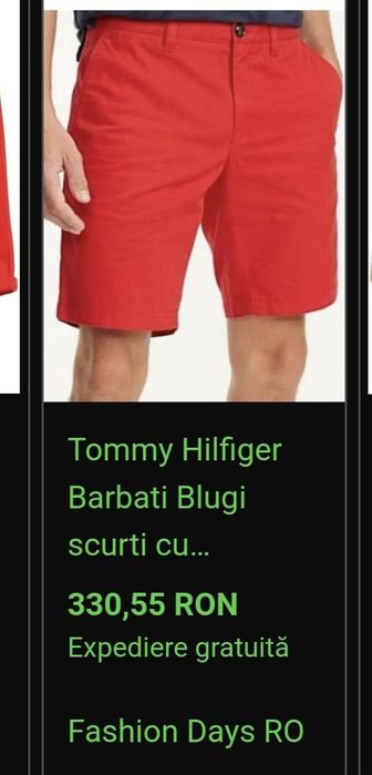 Pantaloni originali Tommy Hilfiger marimea 36 bumbac organic