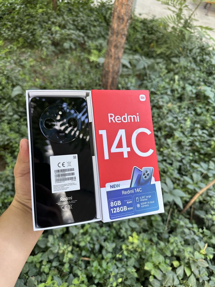 Redmi 14c 8/128 yangi karopka dakument full komplelt