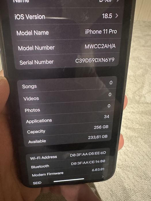 iPhone 11 Pro 256gb Midnight Green