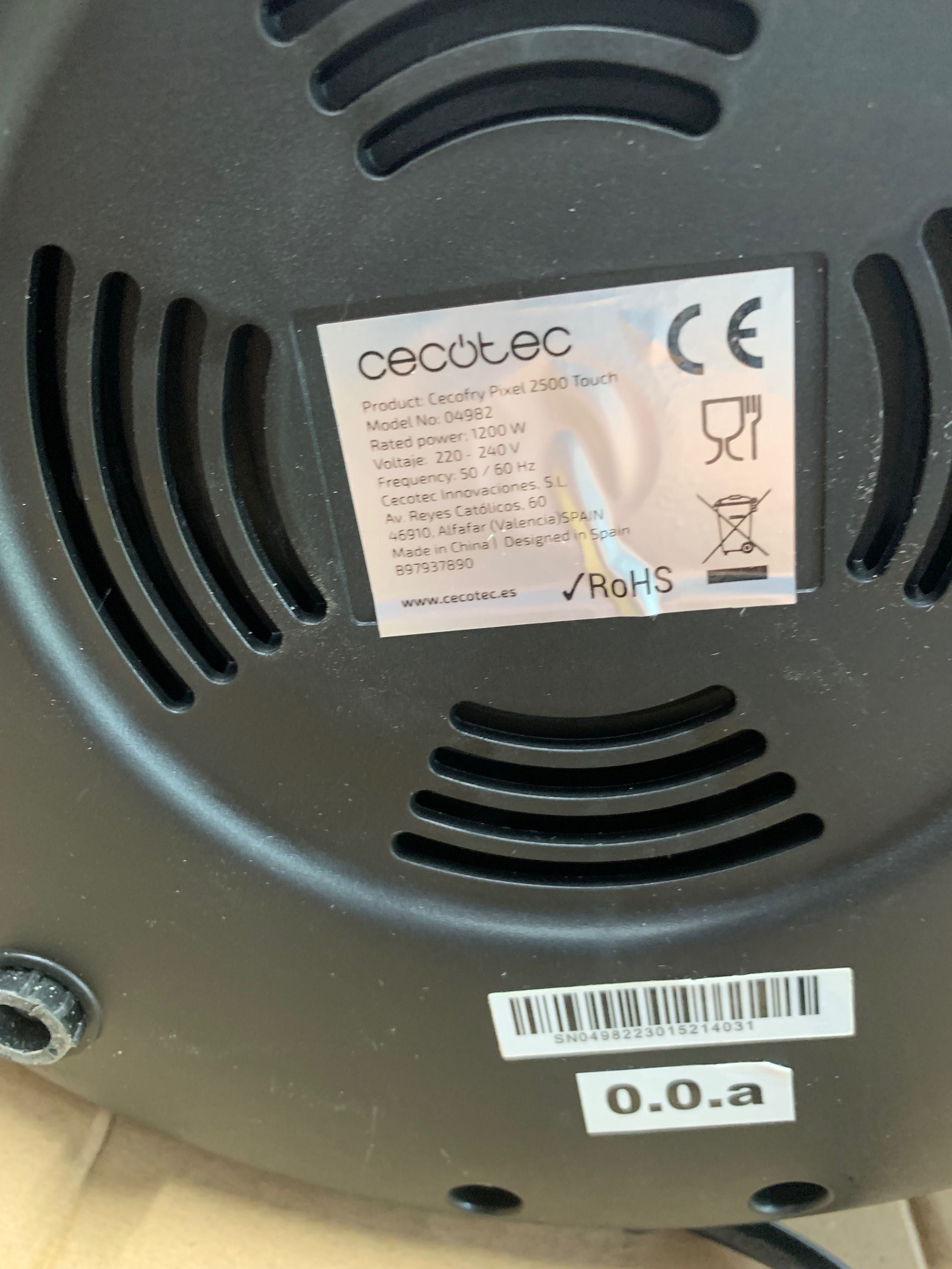 Friteuza cu aer cald Cecotec Cecofry Pixel 2500, 1200 W, 2.5 L, 6