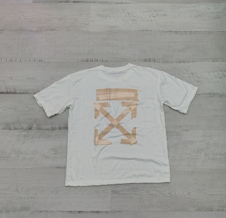 Tricou off white paper tee