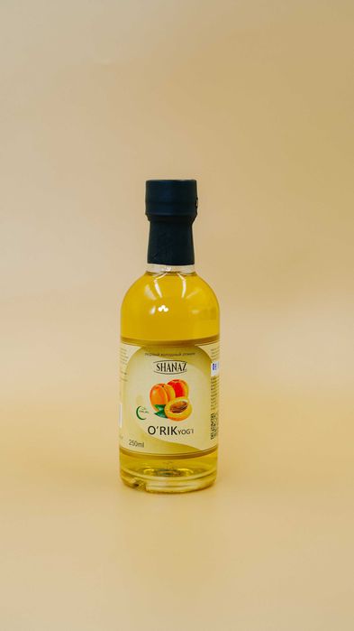 Масло Абрикосовое 250мл  (Ўрик ёғи) в стеклянной бутылке   НОВИНКА!!!