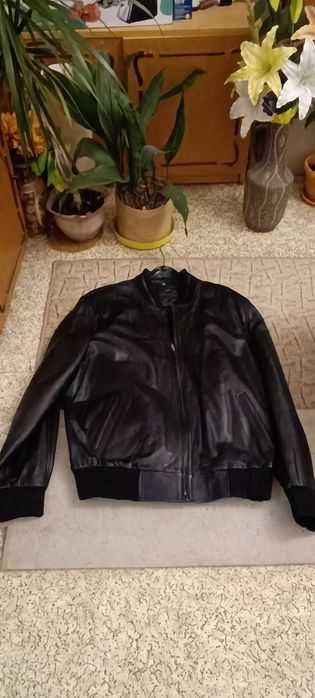 Чисто ново кожено яке, от агнешка кожа - 5 XL,,с етикета.