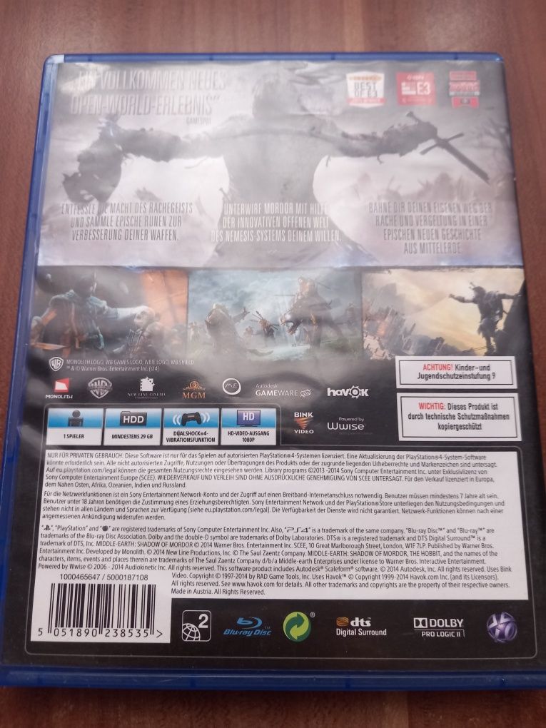 Joc PS4 "Shadow of Mordor" !!CITITI DESCRIEREA!!