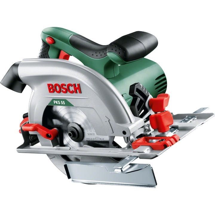 Fierastrau circular Bosch PKS 55, 1200 W, 5600 RPM