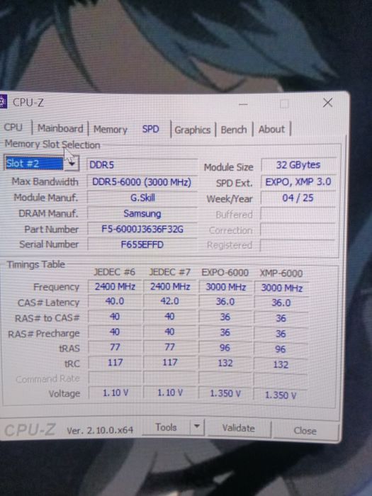 Кит 64 Гб ддр 5 6000mhz gskill
