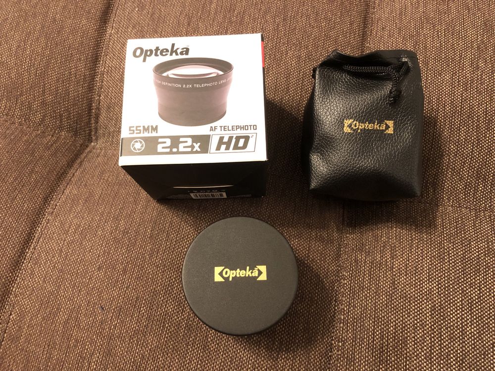 Opteka 55mm AF Telephoto лупа за обектив Canon