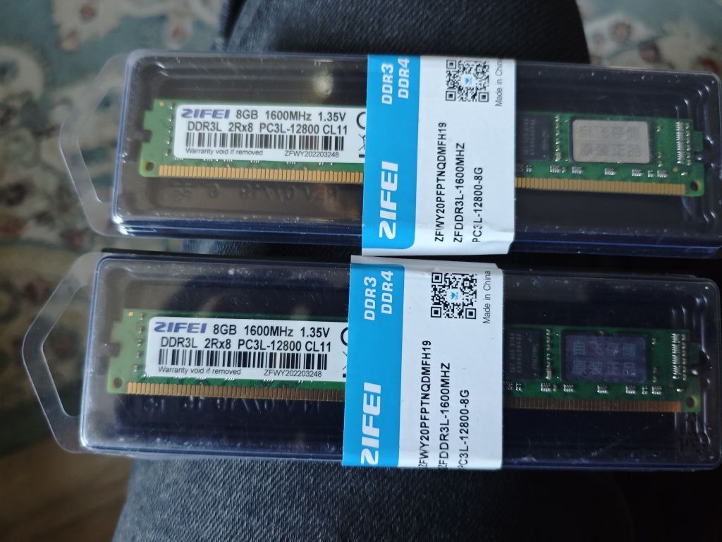 Продам оперативную память DDR3L 16GB 1600MHz