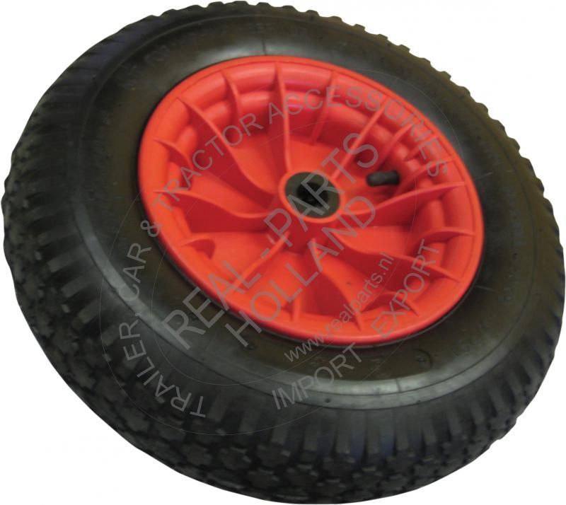 Roata ansamblata RealParts pentru protap remorca auto, 4.00-8 PVC, 4 pliuri