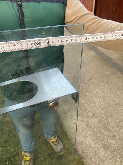 Copertina usa intrare exterioara sticla si inox