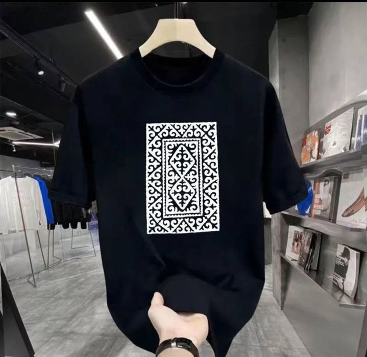 Футболка с принтом Казахстан новая