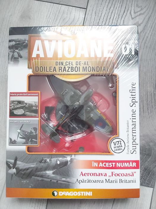 Macheta Avion SPITFIRE SUPERMARINE MK VB 1942 Scara 1:72 DeAgostini
