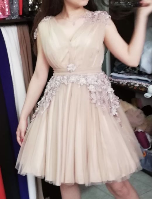 Rochie de seara lucrata manual