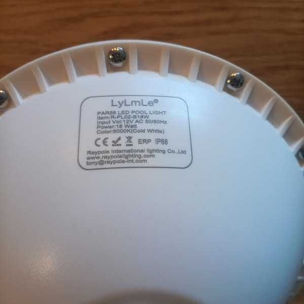 НОВ! Led прожектор за басейн LyLmLe IP68,  PAR56, 18W, 12V