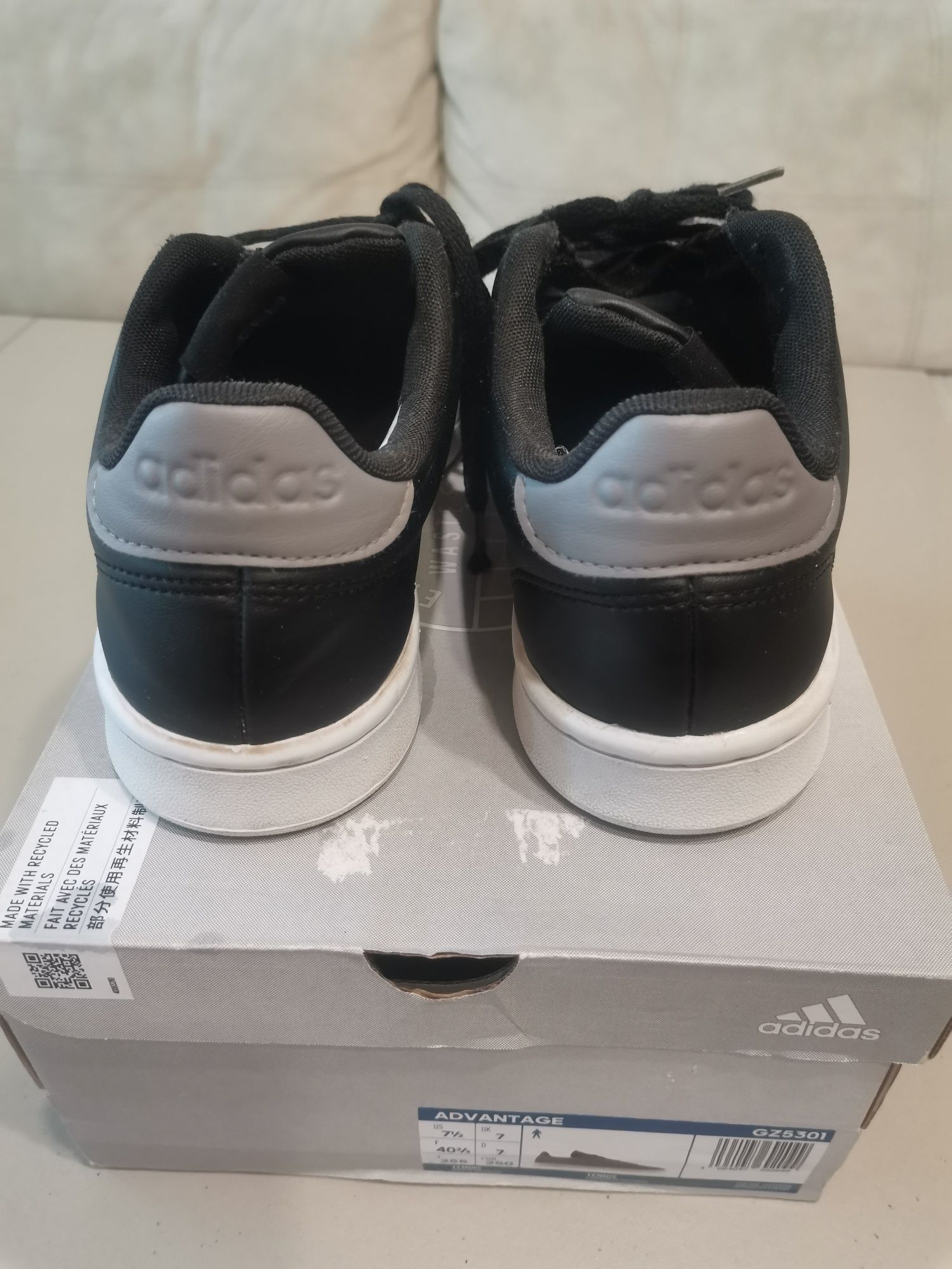 Кожени Мъжки маратонки ADIDAS ADVANTAG UK7 /EU 40 2/3 EU