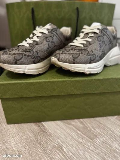 Adidași Gucci – Rhyton Monogram GG bej 37-39