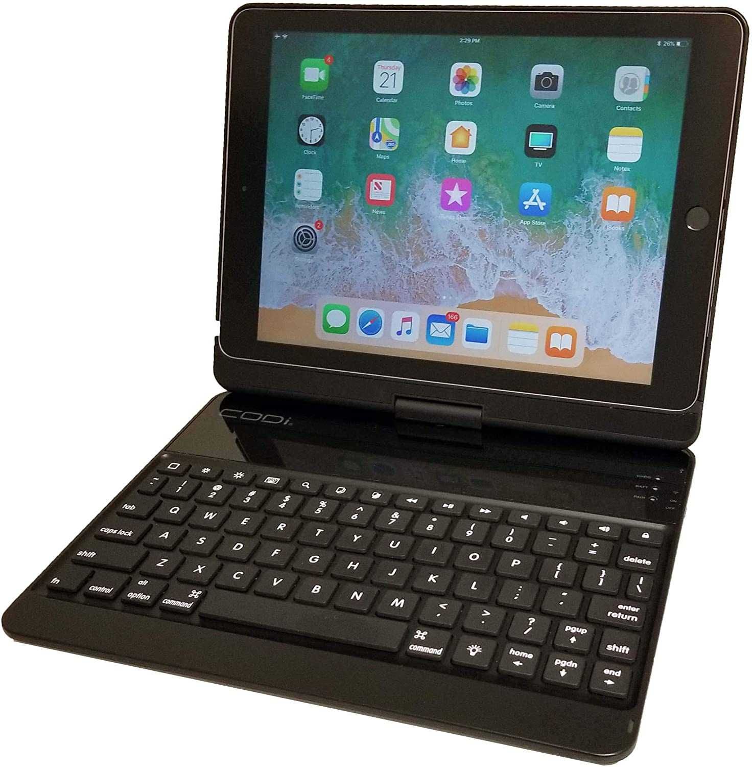 6 в 1 - 360 гр. въртящ се,Bluetooth кейс,Codi за iPad,9,7'',четете..