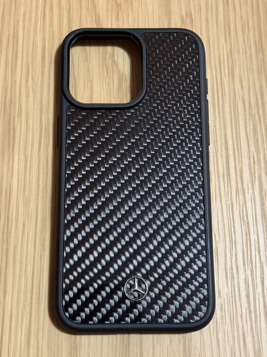Карбонов кейс Mercedes iPhone 15 Pro Max Spigen