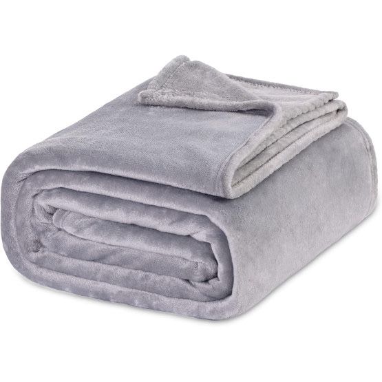 Одеяло поларено сиво 200х150