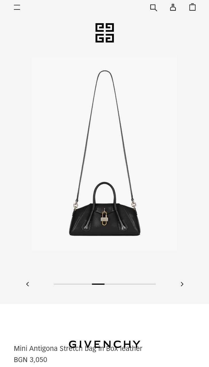 Дамска Чанта GIVENCHY Mini Antigona Stretch leather 100% BB50RHB1NF