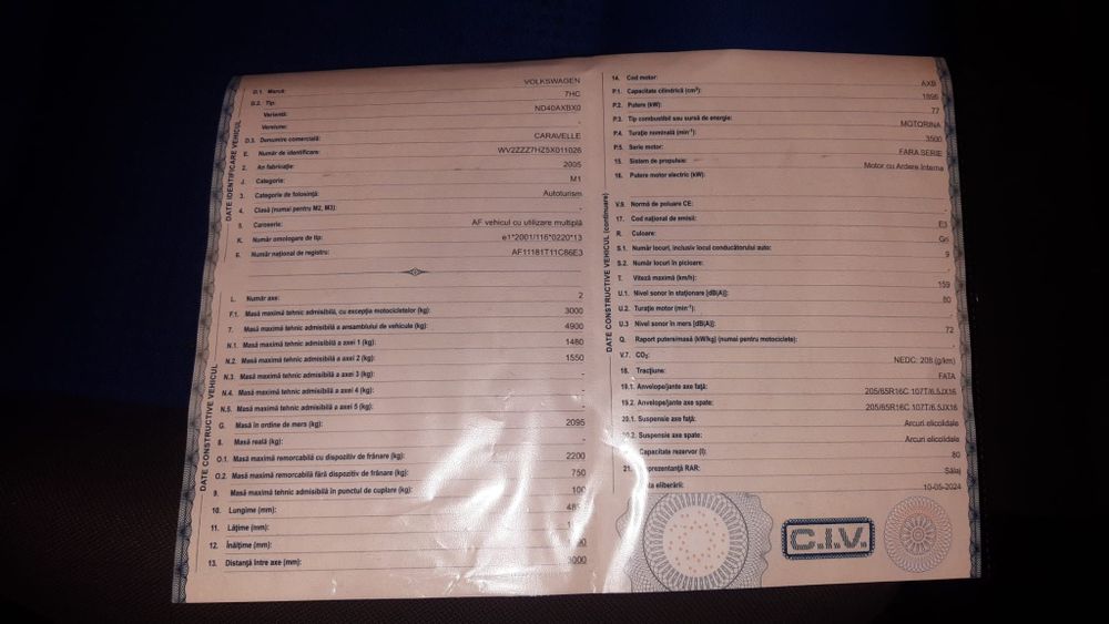 WV Caravelle 8 locuri