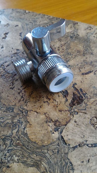 Adaptor cuplaj ptr. furtun la baterii sanitare, metal cromat, 1/2 toll