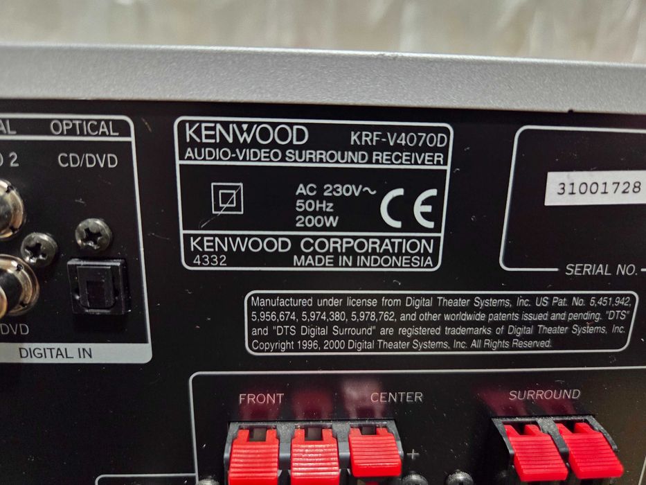 Amplificator Audio Kenwood KRF-V4070D Statie Audio Amplituner Audio