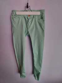 Blugi Stradivarius,verde menta, elastici, M