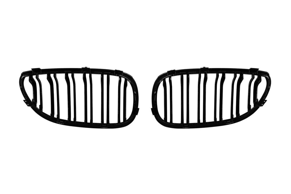 Бъбреци с двойни ребра черен лак за BMW E60, E61