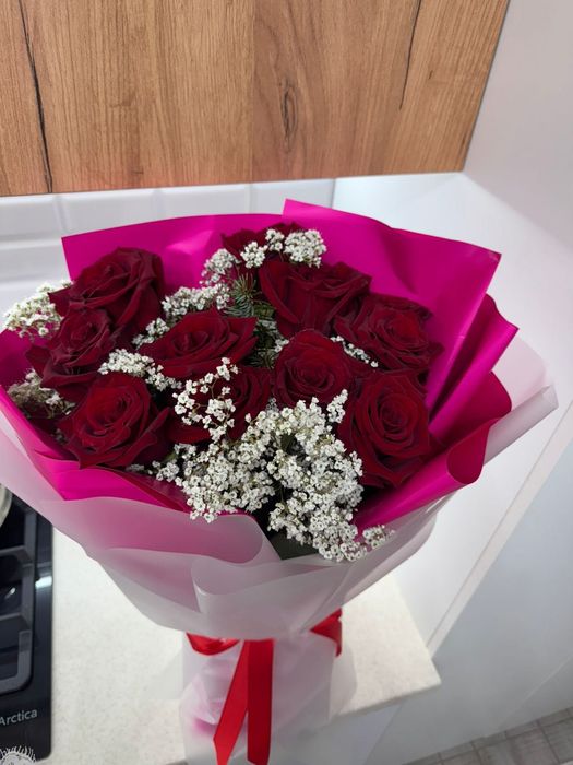 букет цветов свежие,4тыс тг