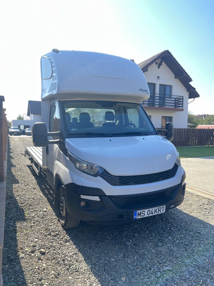 Iveco Daily BA14 2018 3.0D 150CP si Trailer 6m 3 axe 3.5T 2023