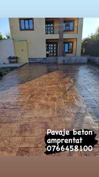 Pavaje beton amprentat  Ilfov / Bucuresti