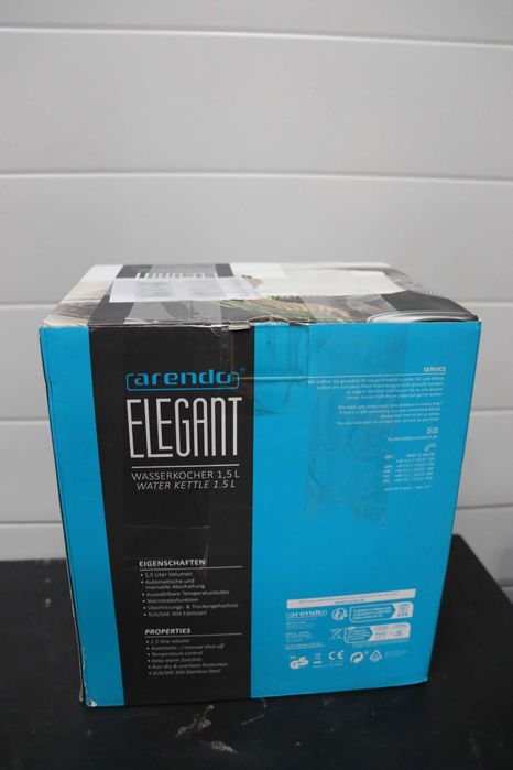 Arendo Електрическа кана,неръждаема стомана, 40/100 градуса 1.5L 2200W