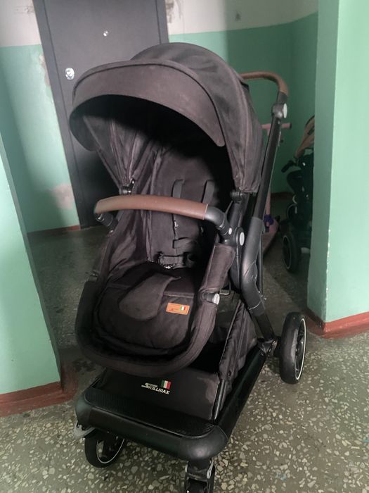 Коляска 2 в 1, прогулочная и люлька