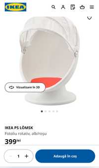 Scaun rotativ Ikea pentru copii 3+
