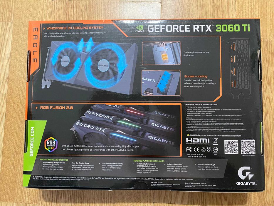Placă video GeForce RTX 3060 Ti EAGLE OC 8G