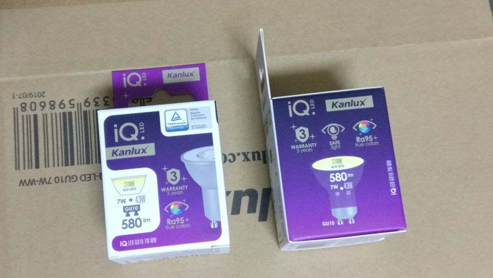 Bec led gu10 kanlux 7w lumina calda 2700 k a plus 580lm