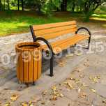Banca și cos de gunoi pentru PARC / GRADINA ( spatiu verde )