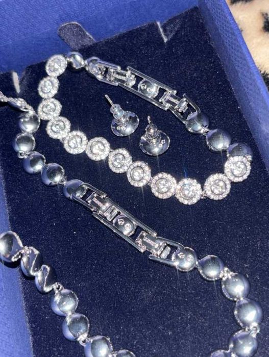 Set Swarovski Angelic, Colier/Bratara/Cercei - Silver