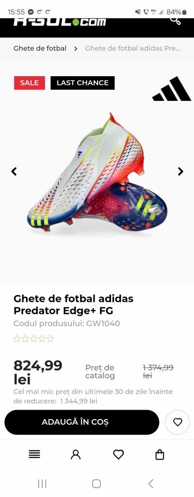 Vând ghete adidas fotbal noi