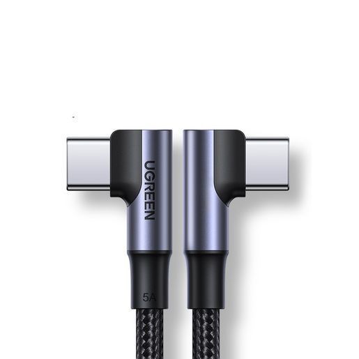Кабель UGREEN USB-C to USB-C с угловыми разъемами