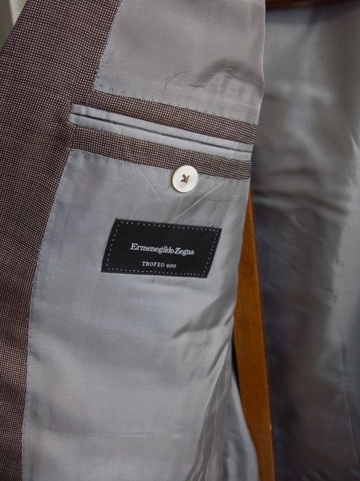 Sacou Ermenegildo Zegna Trofeo 600 - lana matase - 48 (2500USD nou)