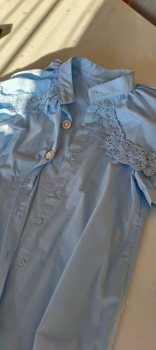 Дамска риза в  синьо