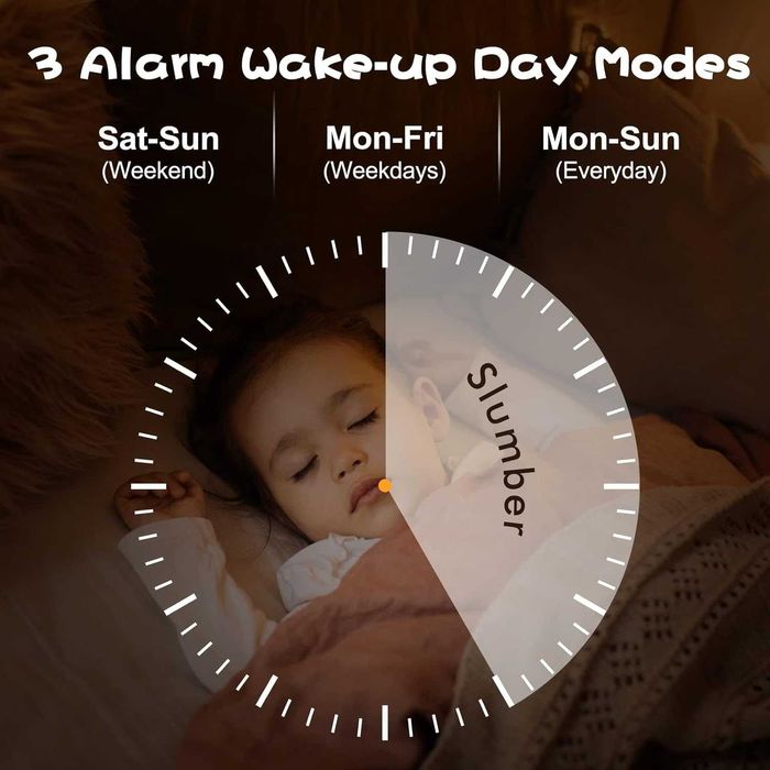 ANJANK Детски радиобудилник, цветен. дигитален с LED дисплей