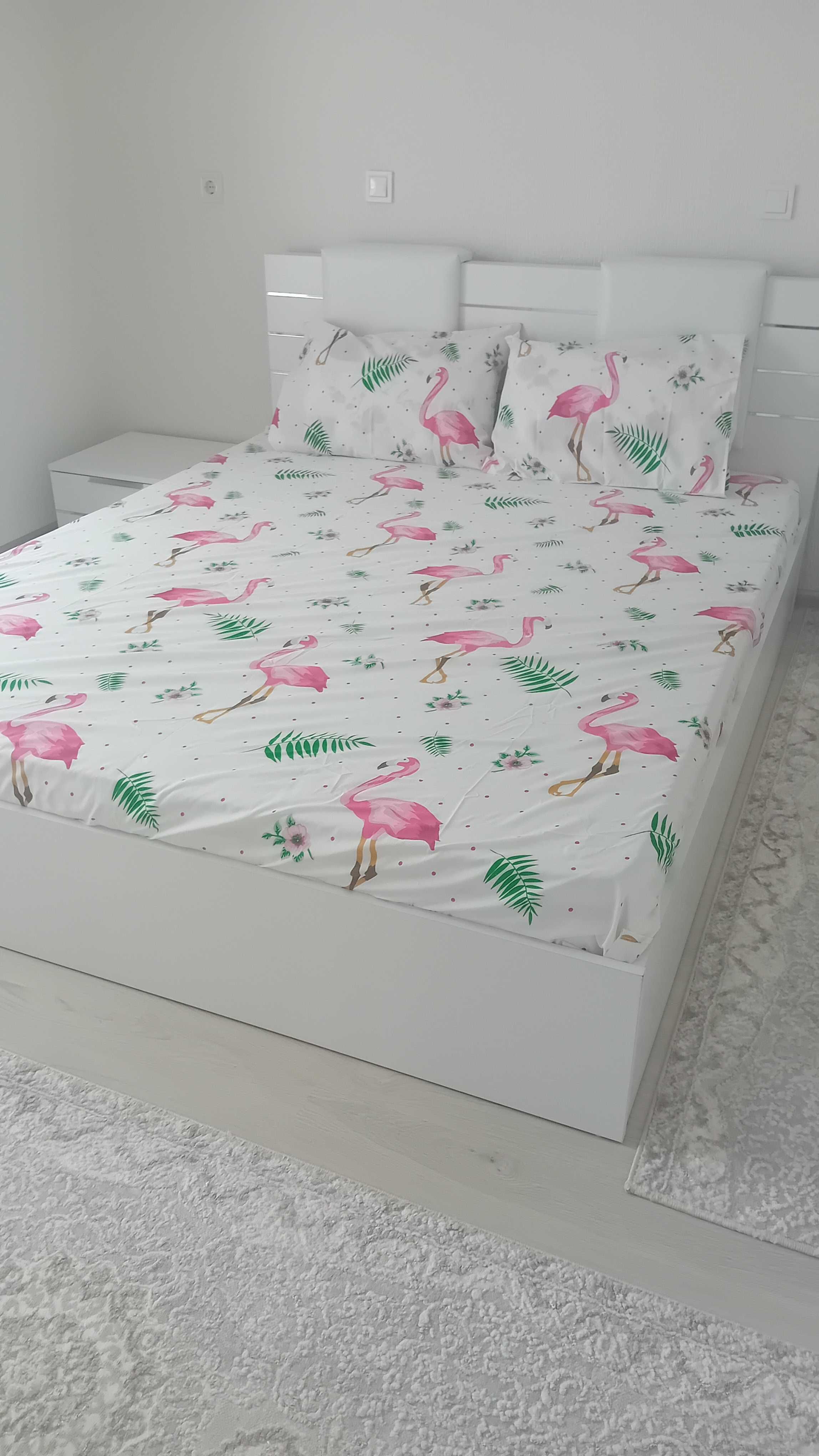 Спално бельо от ранфорс Flamingo