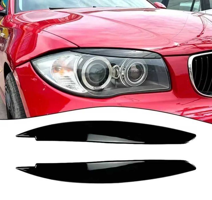 Вежди за фаровете за БМВ BMW E87 E81 E82 E88 пиано лак черни