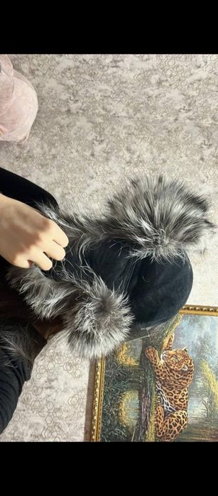 Шапка ушанка женская зимняя